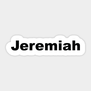 Jeremiah Sticker